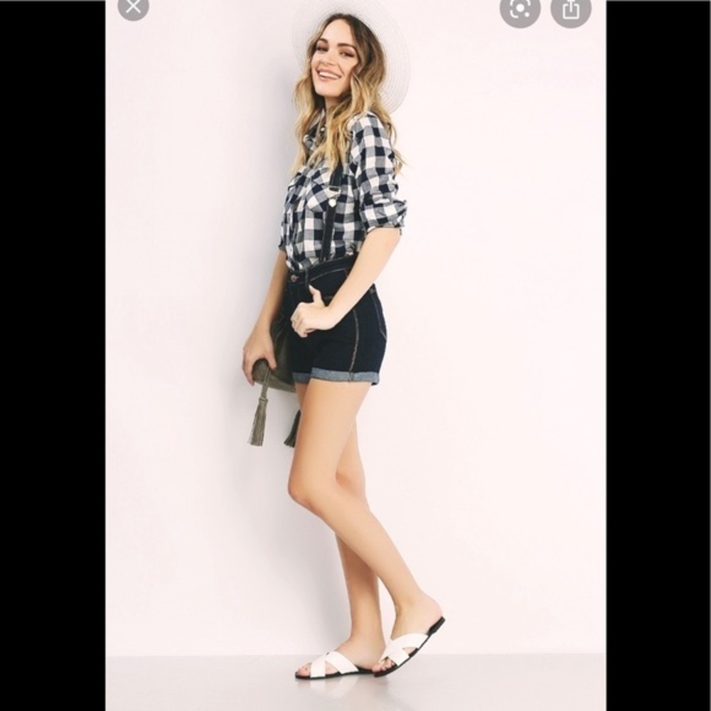 Papaya Denim Overall Shorts Style P7119F​​​​​​​​​